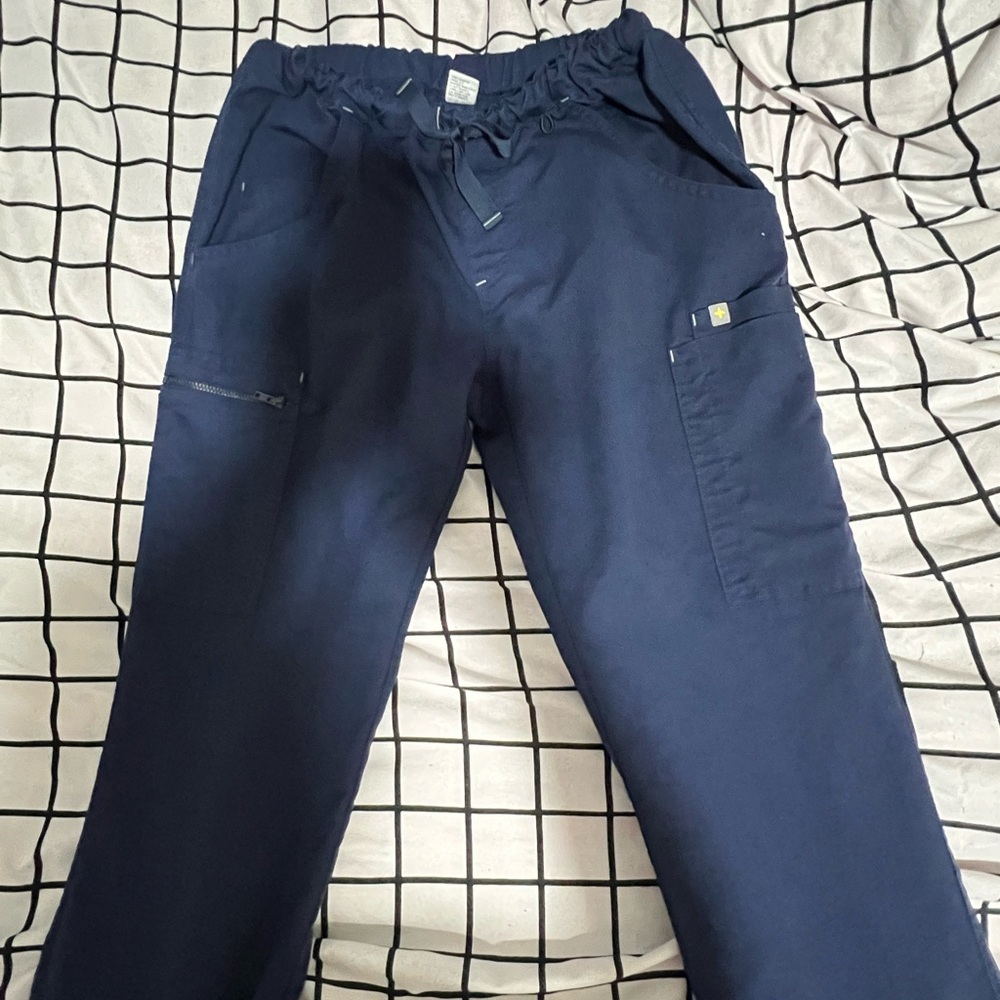 Older Style Figs Navy Blue Medium Petite Bottoms